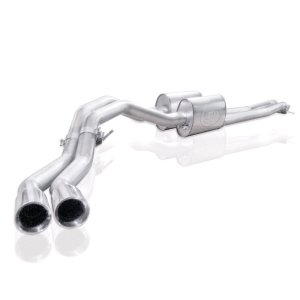 Chevrolet Silverado Performance Exhaust - Passenger Rear Tire Exit - Stainless Works - Cat Back - `07-`18 Chevrolet Silverado Performance Exhaust - Passenger Rear Tire Exit - Stainless Works - Cat Back - `07-`18